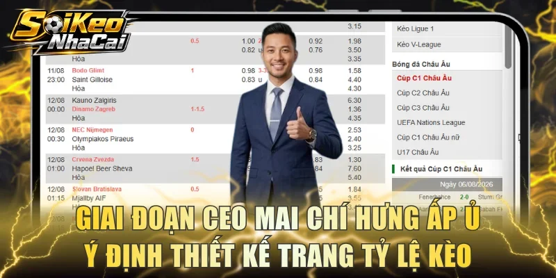 Giai đoạn CEO Mai Chí Hưng ấp ủ ý định thiết kế trang tỷ lệ kèo