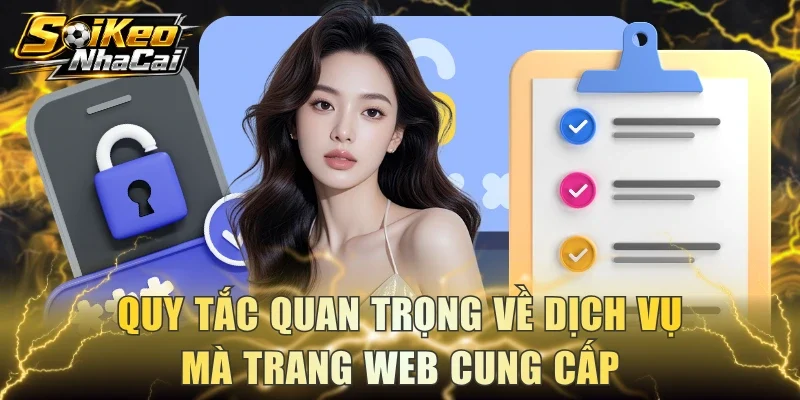 Quy tắc quan trọng về dịch vụ mà trang web cung cấp